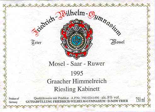 germany wine label reading